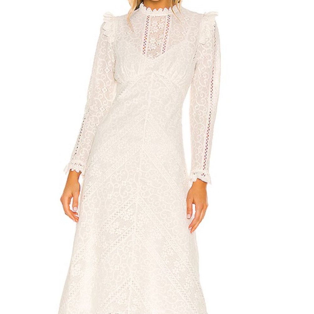 Zimmermann Brighton Panelled Lace Dress